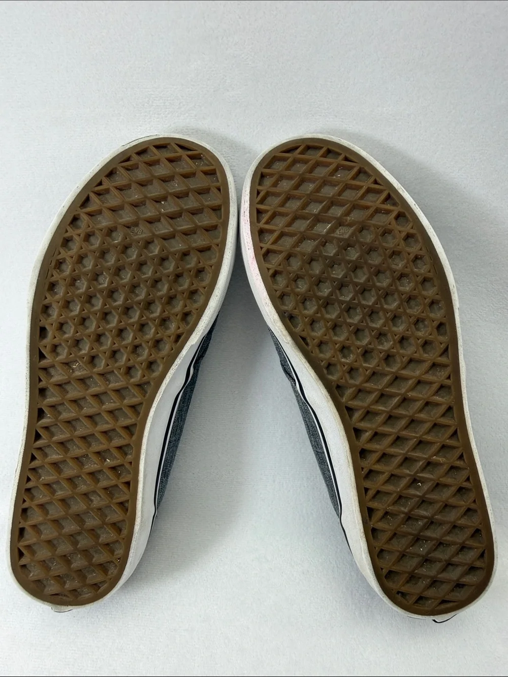 Vans Heathered Gray Canvas Sneakers Low-Top Shoes
